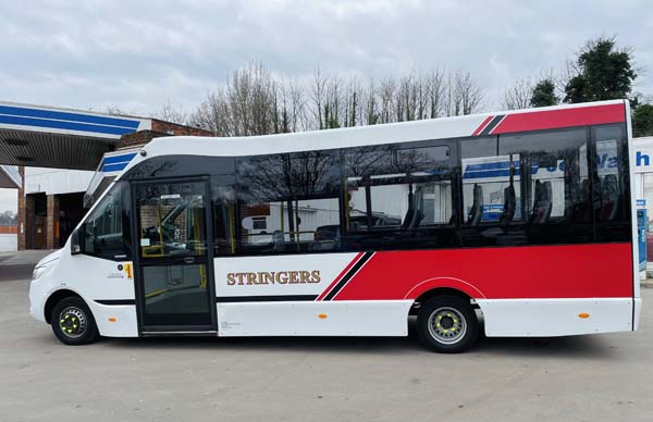 Latest addition to Stringers bus fleet.